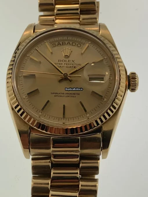 Great Knockoff Rolex Day-date 36 1803 Caliber 1556 Automatic Movement 36mm Yellow Gold Case Mens/unisex Watch