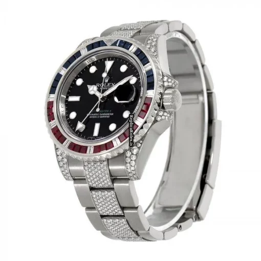 Ideal Fake Rolex Gmt-master II 116759saru Automatic Movement 40mm White Gold Case Mens/unisex Watch - Image 2