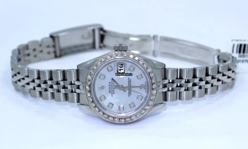 Nice Replica Rolex Oyster Perpetual Lady Date 79160 Automatic Movement 26mm Steel Case Womens Watch - Image 4