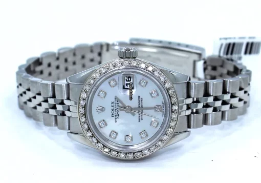 Nice Replica Rolex Oyster Perpetual Lady Date 79160 Automatic Movement 26mm Steel Case Womens Watch - Image 5