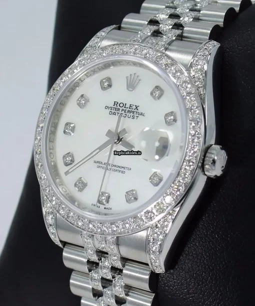 Cheap Fake Rolex Datejust 116200 Automatic Movement 36mm Steel Case Watch - Image 3