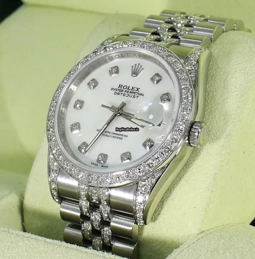 Cheap Fake Rolex Datejust 116200 Automatic Movement 36mm Steel Case Watch - Image 5