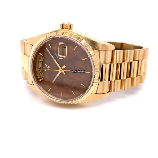 Mind-boggling Replica Rolex Day-date 36 18038 Caliber 3055 Automatic Movement 36mm Yellow Gold Case Mens/unisex Watch - Image 2