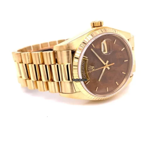 Mind-boggling Replica Rolex Day-date 36 18038 Caliber 3055 Automatic Movement 36mm Yellow Gold Case Mens/unisex Watch - Image 5