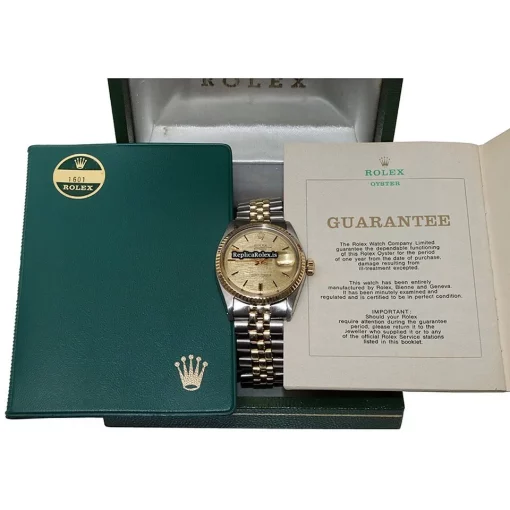 Wholesale Replica Rolex Datejust 1601 Caliber 1570 Automatic Movement 36mm Gold/steel Case Mens/unisex Watch