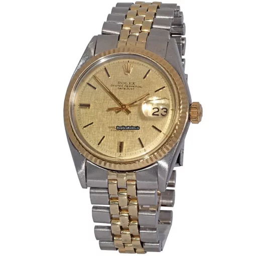 Wholesale Replica Rolex Datejust 1601 Caliber 1570 Automatic Movement 36mm Gold/steel Case Mens/unisex Watch - Image 2