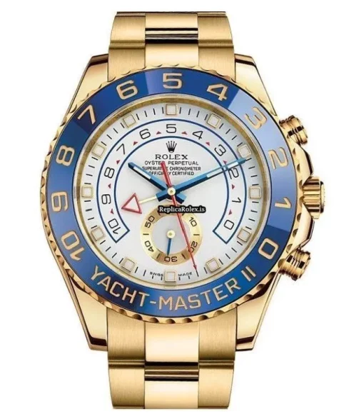 Perfect Replica Rolex Yacht-master II 116688 Automatic Movement 44mm Yellow Gold Case Mens/unisex Watch