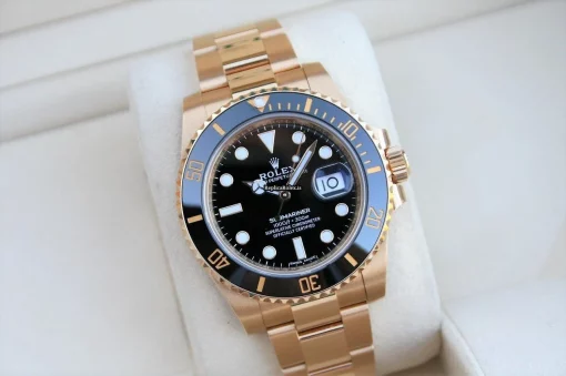 Attractive Replica Rolex Submariner Date 116618ln Caliber 3135 Automatic Movement 40mm Yellow Gold Case Mens/unisex Watch - Image 5