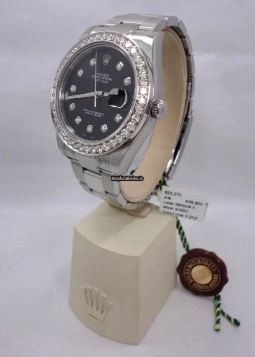 Neat Replica Rolex Datejust II 116300 Automatic Movement 41mm Steel Case Watch - Image 6