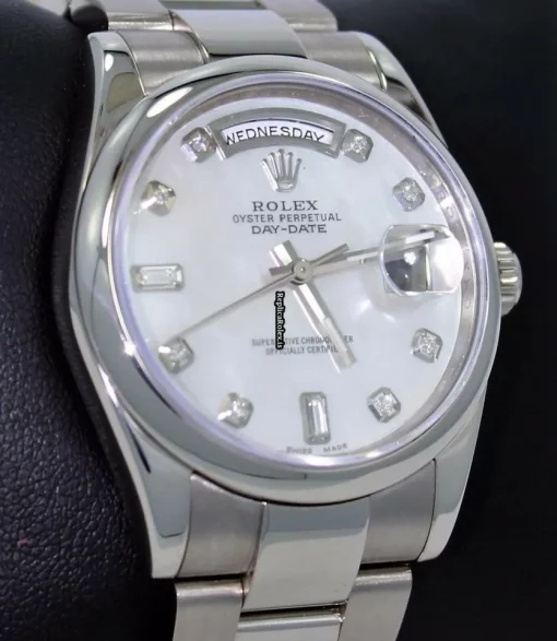 Pleasing Replica Rolex Day-date 36 118209 Automatic Movement 36mm White Gold Case Watch