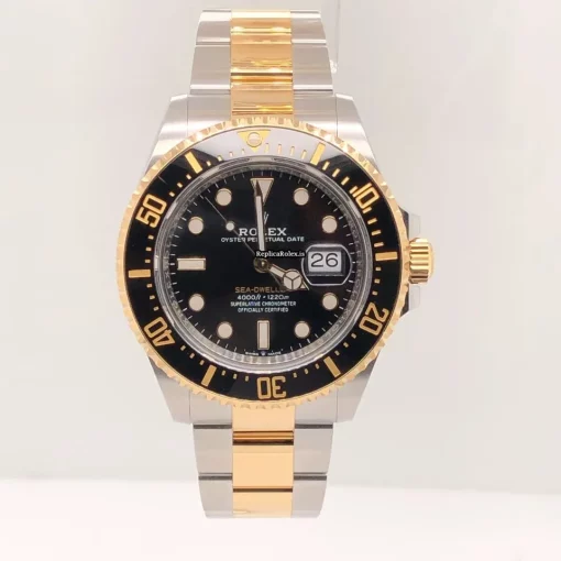 Marvellous Imitation Rolex Sea-dweller 126603 Caliber 3235 Automatic Movement 43mm Gold/steel Case Mens/unisex Watch - Image 2