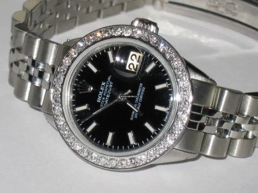 Terrific Clone Rolex Datejust Self Winding Automatic 26mm Steel Case Womens Watch