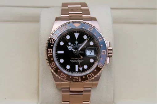 Fabulous Replica Rolex Gmt-master II 126715chnr Caliber 3285 Automatic Movement 40mm Rose Gold Case Mens/unisex Watch