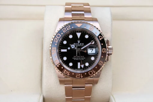 Fabulous Replica Rolex Gmt-master II 126715chnr Caliber 3285 Automatic Movement 40mm Rose Gold Case Mens/unisex Watch - Image 2