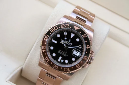 Fabulous Replica Rolex Gmt-master II 126715chnr Caliber 3285 Automatic Movement 40mm Rose Gold Case Mens/unisex Watch - Image 7