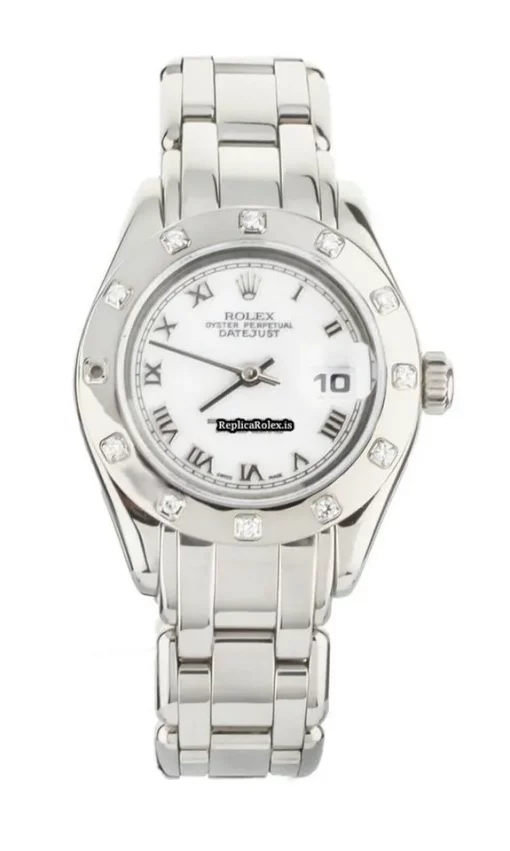 Incredible Replica Rolex Pearlmaster 69319 Automatic Movement 29mm White Gold Case Womens Watch