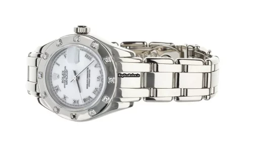 Incredible Replica Rolex Pearlmaster 69319 Automatic Movement 29mm White Gold Case Womens Watch - Image 3