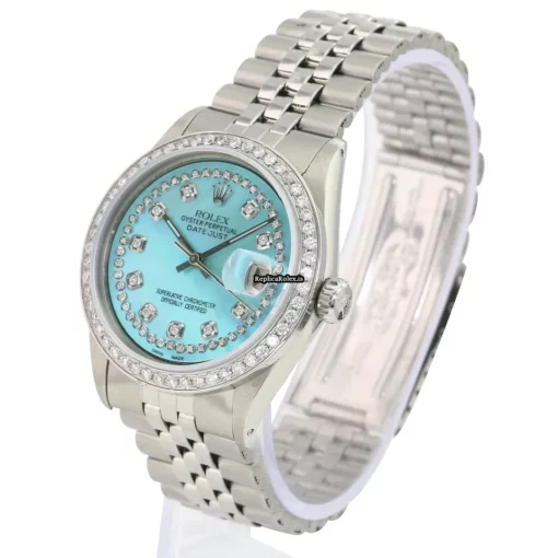 Fine Replica Rolex Datejust 1601 Caliber 1570 Automatic Movement 36mm Steel Case Mens/unisex Watch - Image 8