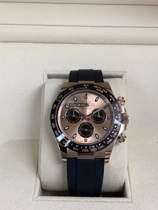 Cheap Fake Rolex Daytona 116515ln Caliber 4130 Automatic Movement 40mm Rose Gold Case Mens/unisex Watch - Image 2