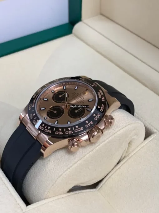 Cheap Fake Rolex Daytona 116515ln Caliber 4130 Automatic Movement 40mm Rose Gold Case Mens/unisex Watch - Image 3