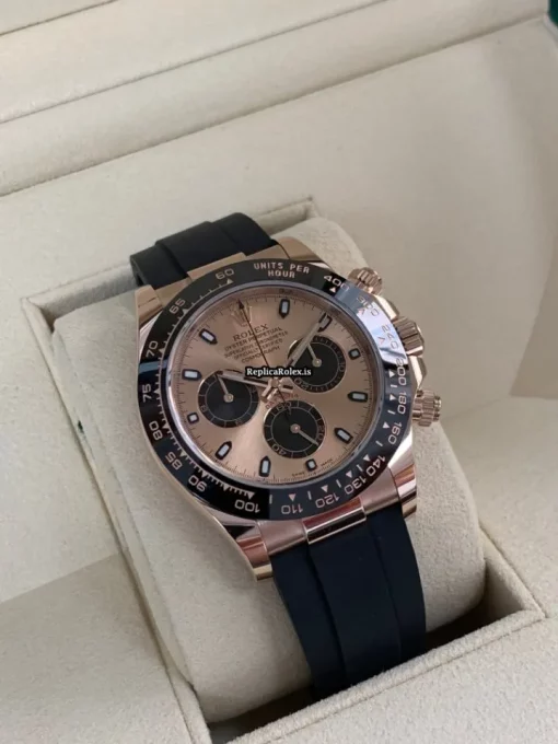 Cheap Fake Rolex Daytona 116515ln Caliber 4130 Automatic Movement 40mm Rose Gold Case Mens/unisex Watch - Image 5