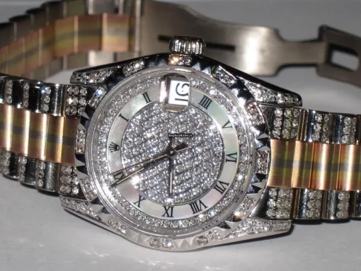 Incredible Replica Rolex Datejust Self Winding Automatic 31mm White Gold Case Womens Watch - Image 3