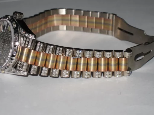 Incredible Replica Rolex Datejust Self Winding Automatic 31mm White Gold Case Womens Watch - Image 7