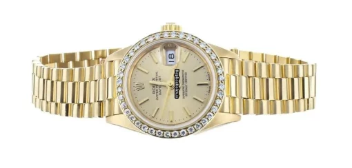 Excellent Replica Rolex Lady-datejust 6917 Automatic Movement 26mm Yellow Gold Case Womens Watch - Image 3