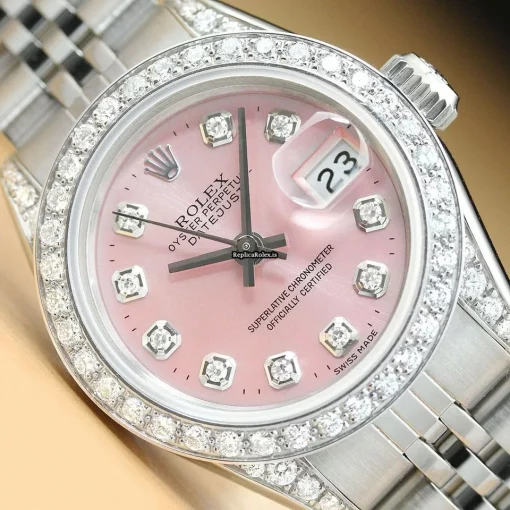 Trustworthy Replica Rolex Lady-datejust 69174 Caliber 2135 Automatic Movement 26mm Steel Case Womens Watch