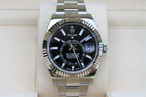 Stylish Fake Rolex Sky-dweller 326934 Caliber 9001 Automatic Movement 42mm Steel Case Mens/unisex Watch - Image 6