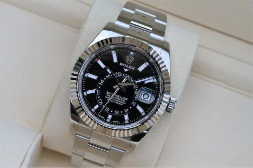 Stylish Fake Rolex Sky-dweller 326934 Caliber 9001 Automatic Movement 42mm Steel Case Mens/unisex Watch - Image 7