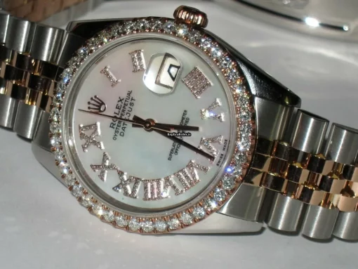 Fabulous Knockoff Rolex Datejust Self Winding Automatic 36mm Gold/steel Case Mens/unisex Watch
