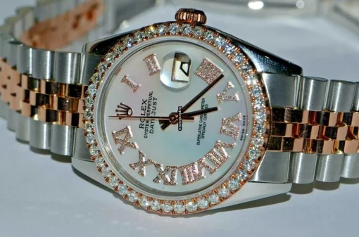 Fabulous Knockoff Rolex Datejust Self Winding Automatic 36mm Gold/steel Case Mens/unisex Watch - Image 3