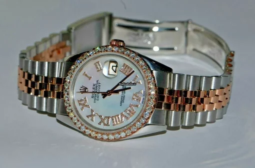 Fabulous Knockoff Rolex Datejust Self Winding Automatic 36mm Gold/steel Case Mens/unisex Watch - Image 5