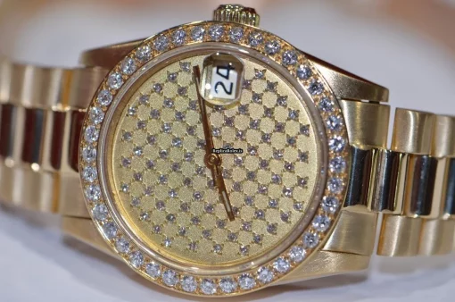 Pleasing Replicas Rolex Datejust Self Winding Automatic 31mm Yellow Gold Case Womens Watch