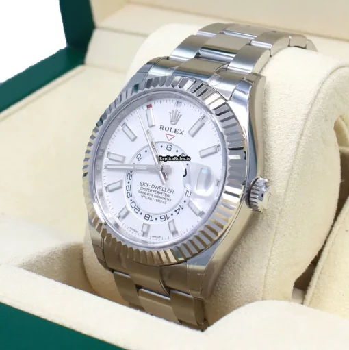 Swiss Replica Rolex Sky-dweller 326934 Automatic Movement 42mm Steel Case Mens/unisex Watch - Image 5