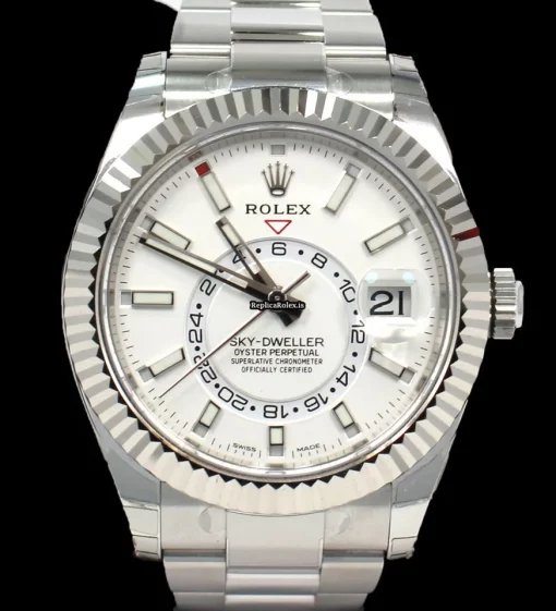Swiss Replica Rolex Sky-dweller 326934 Automatic Movement 42mm Steel Case Mens/unisex Watch - Image 7