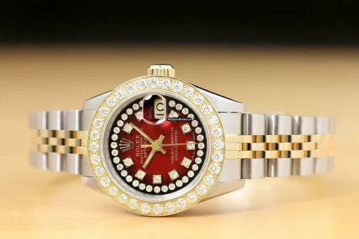 Lovely Replica Rolex Lady-datejust 69173 Caliber 2135 Automatic Movement 26mm Steel Case Womens Watch - Image 3