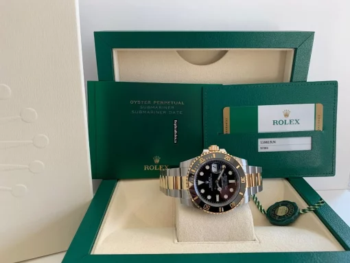 Remarkable Replica Rolex Submariner Date Caliber 3135 Automatic Movement 40mm Gold/steel Case Mens/unisex Watch - Image 9
