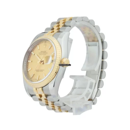Reliable Replica Rolex Datejust 116233 Caliber 3135 Automatic Movement 36mm Gold/steel Case Mens/unisex Watch - Image 2