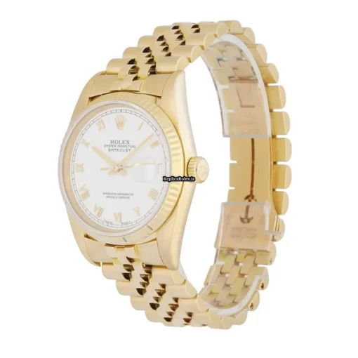 Affordable Knockoff Rolex Datejust 16018 Automatic Movement 36mm Yellow Gold Case Mens/unisex Watch - Image 2