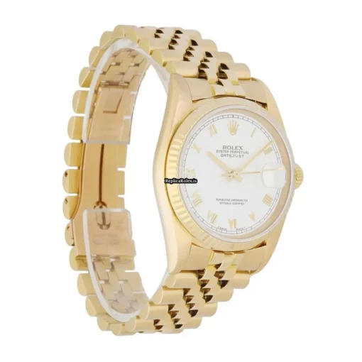 Affordable Knockoff Rolex Datejust 16018 Automatic Movement 36mm Yellow Gold Case Mens/unisex Watch - Image 3