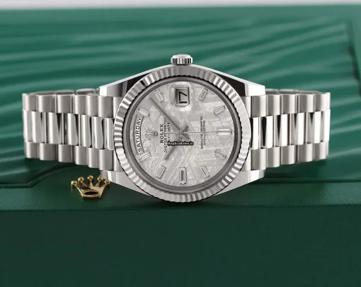 Perfect Fake Rolex Day-date 40 228239 Caliber 3255 Automatic Movement 40mm White Gold Case Mens/unisex Watch