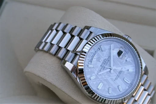 Perfect Fake Rolex Day-date 40 228239 Caliber 3255 Automatic Movement 40mm White Gold Case Mens/unisex Watch - Image 4