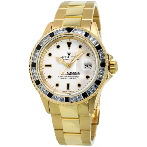 Superior Fake Rolex Yacht-master Caliber 3135 Automatic Movement 40mm Yellow Gold Case Mens/unisex Watch