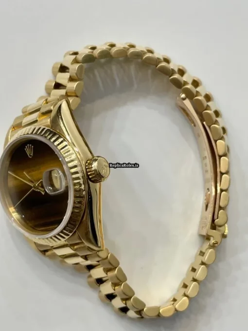 Excellent Replica Rolex Lady-datejust 69178 Automatic Movement 26mm Yellow Gold Case Womens Watch - Image 5