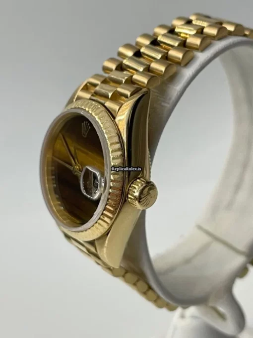 Excellent Replica Rolex Lady-datejust 69178 Automatic Movement 26mm Yellow Gold Case Womens Watch - Image 7