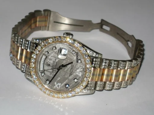 Perfect Replica Rolex Day-date Self Winding Automatic 36mm White Gold Case Womens Watch - Image 4