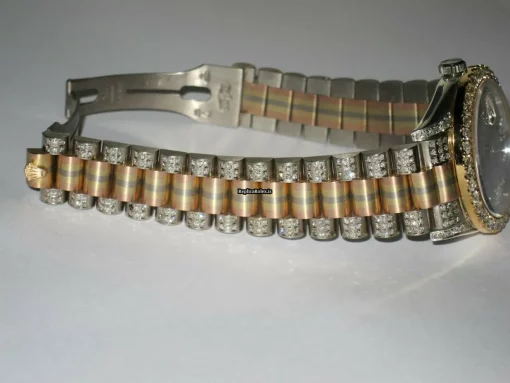 Perfect Replica Rolex Day-date Self Winding Automatic 36mm White Gold Case Womens Watch - Image 6