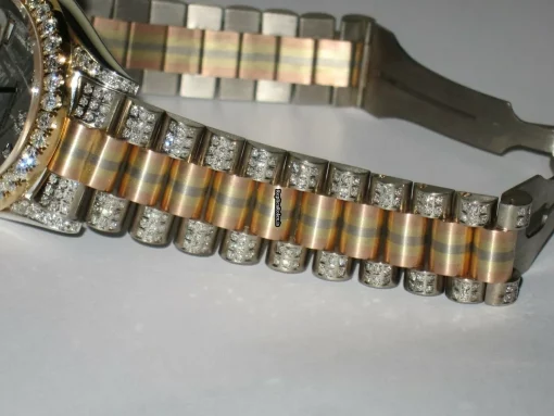 Perfect Replica Rolex Day-date Self Winding Automatic 36mm White Gold Case Womens Watch - Image 7